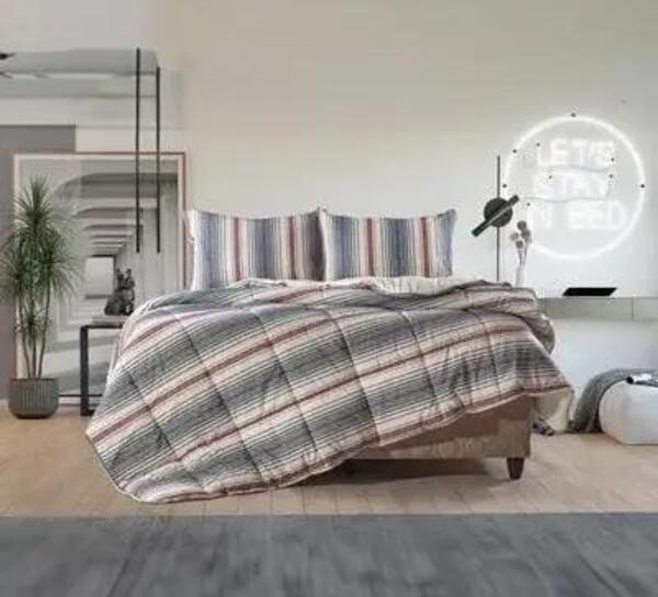 Livdora Yorgan Comforter Set 195*215 Cosy Bordo