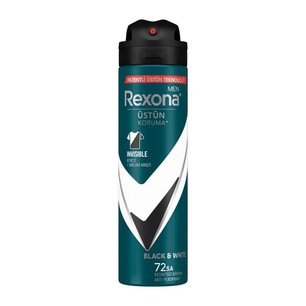Rexona Erkek Deodorant Invisible Black&White 150Ml