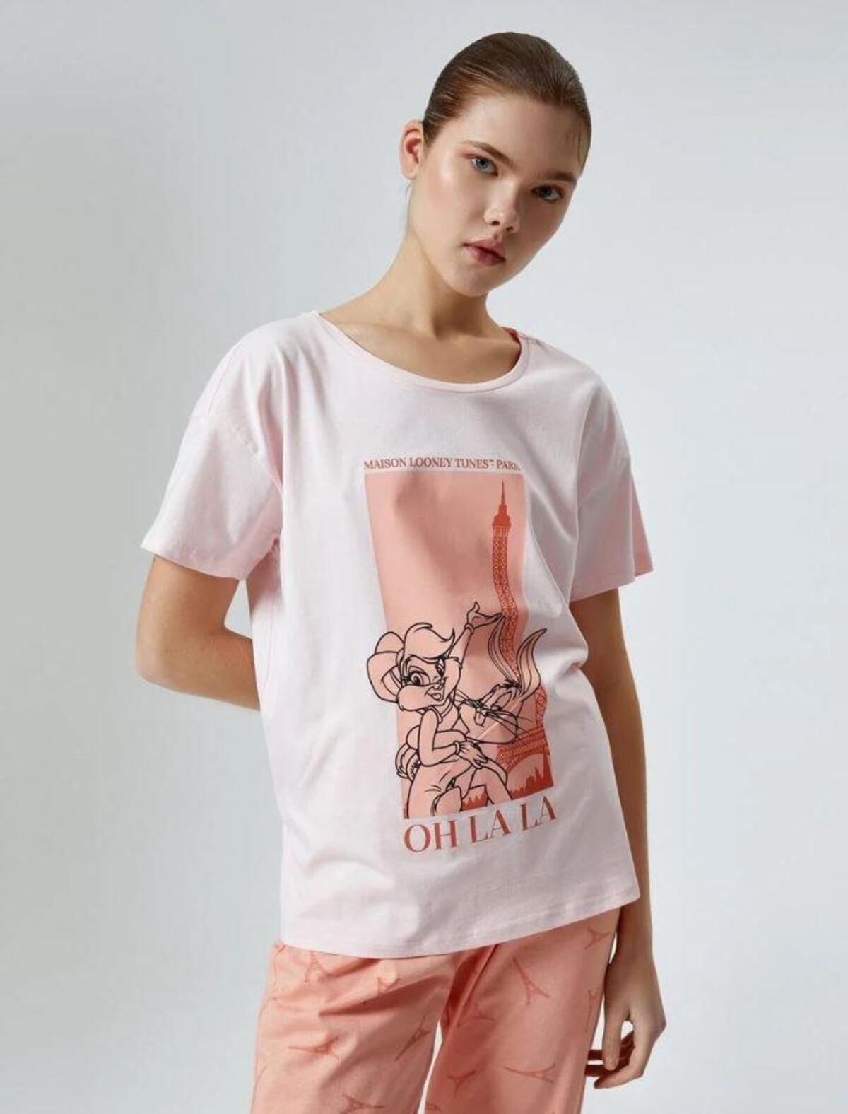 Koton Pijama Takımı 4SLK40006MK Pembe S