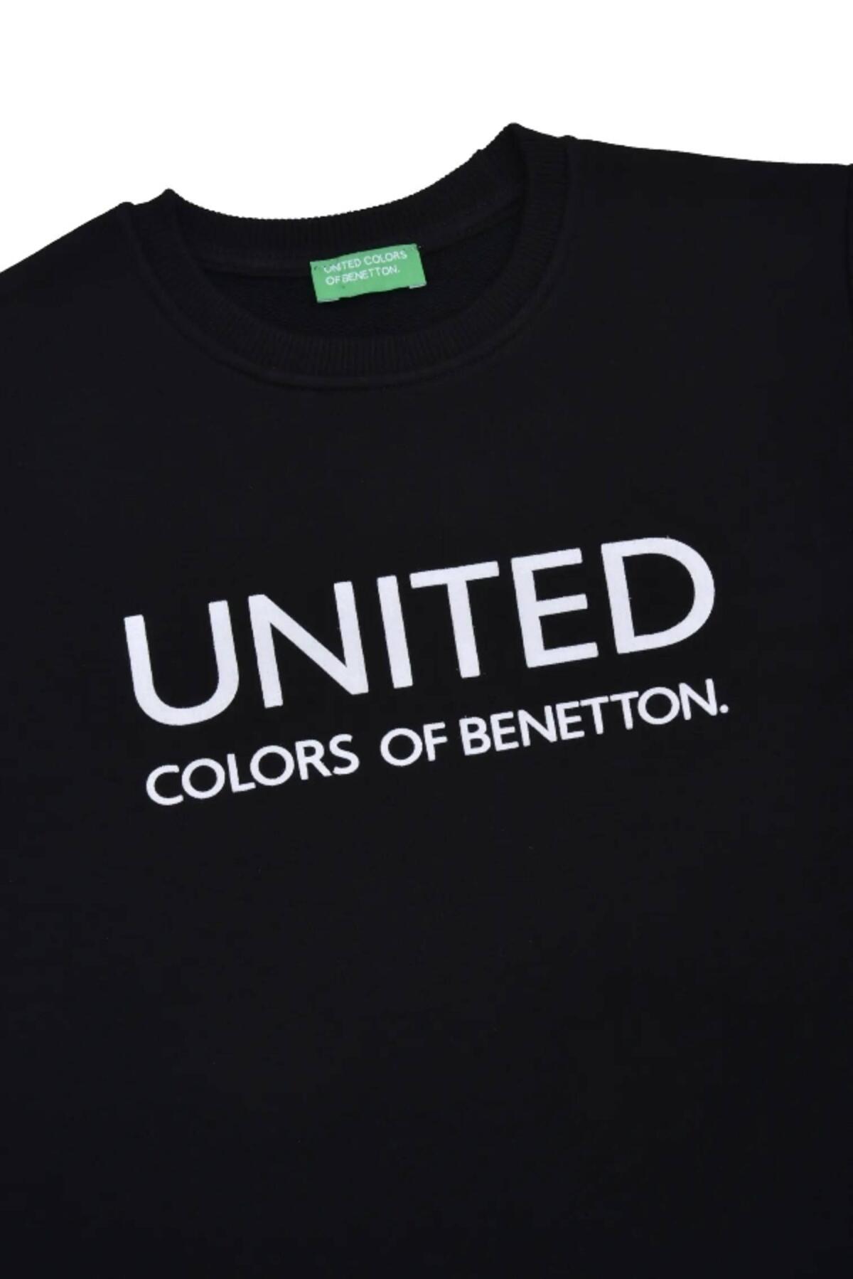 Benetton Sweatshirt BNT-B21877 16030 Siyah