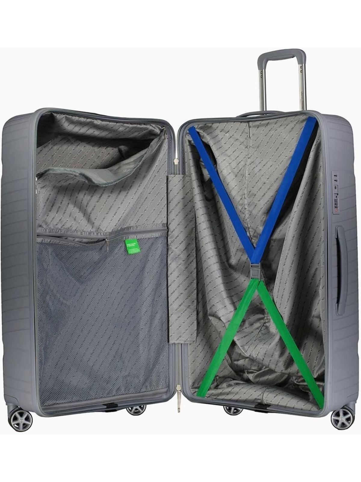 United Colors Of Benetton Valiz BNT3000-01 Gri Büyük Boy