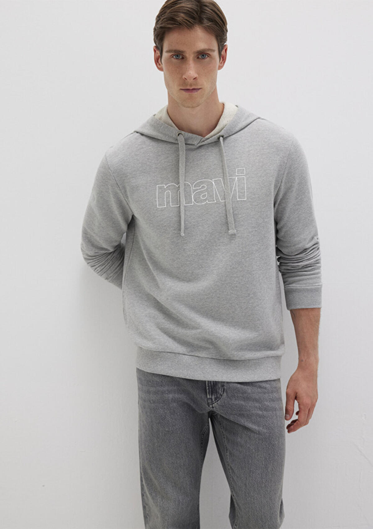 Mavi Sweatshirt M065606-28387 Açık Gri