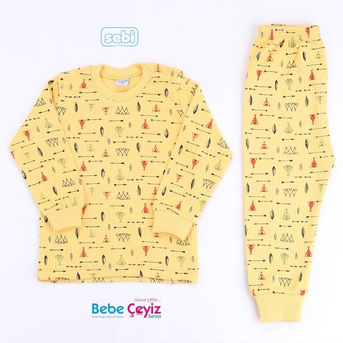 Sebi Pijama Takım 1-3 Yaş Çadırlı 9145