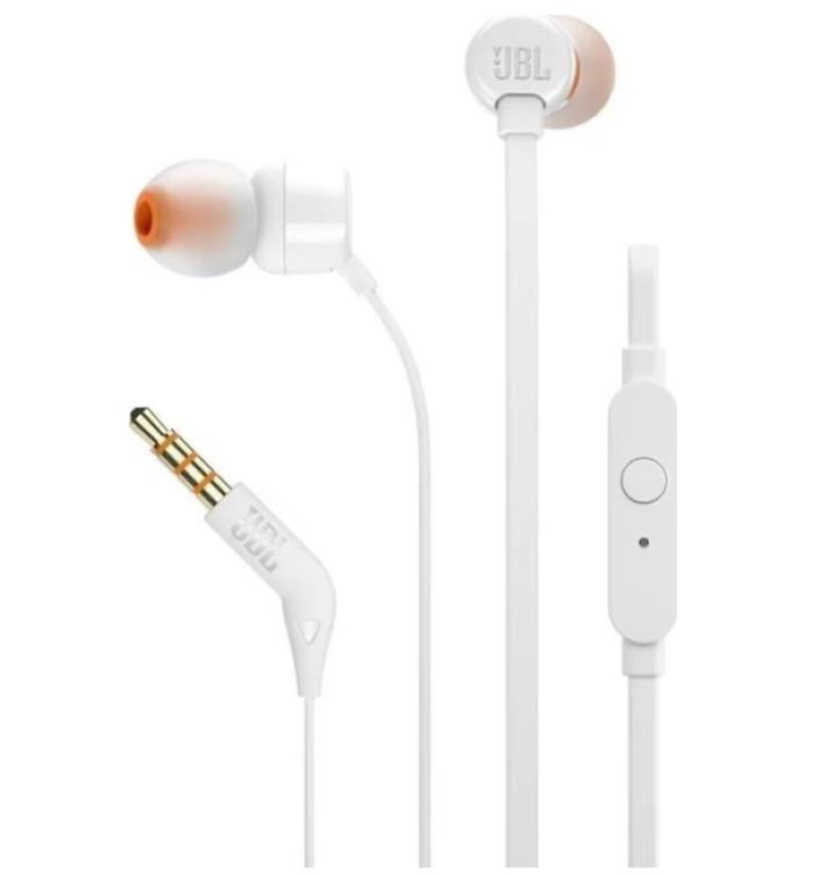 Jbl Kulaklık Kablolu Kulak İçi T110 Beyaz