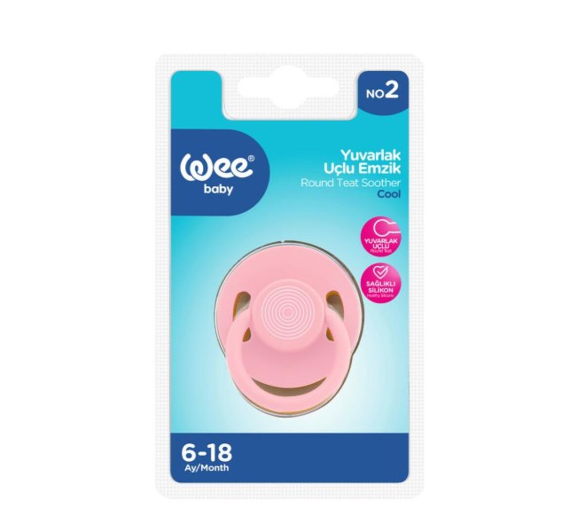 Wee Baby Emzik Yuvarlak Uçlu Cool No:2 RB364