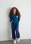 Mavi Sweatshirt Kız Çocuk M7S10164-89110 Mavi