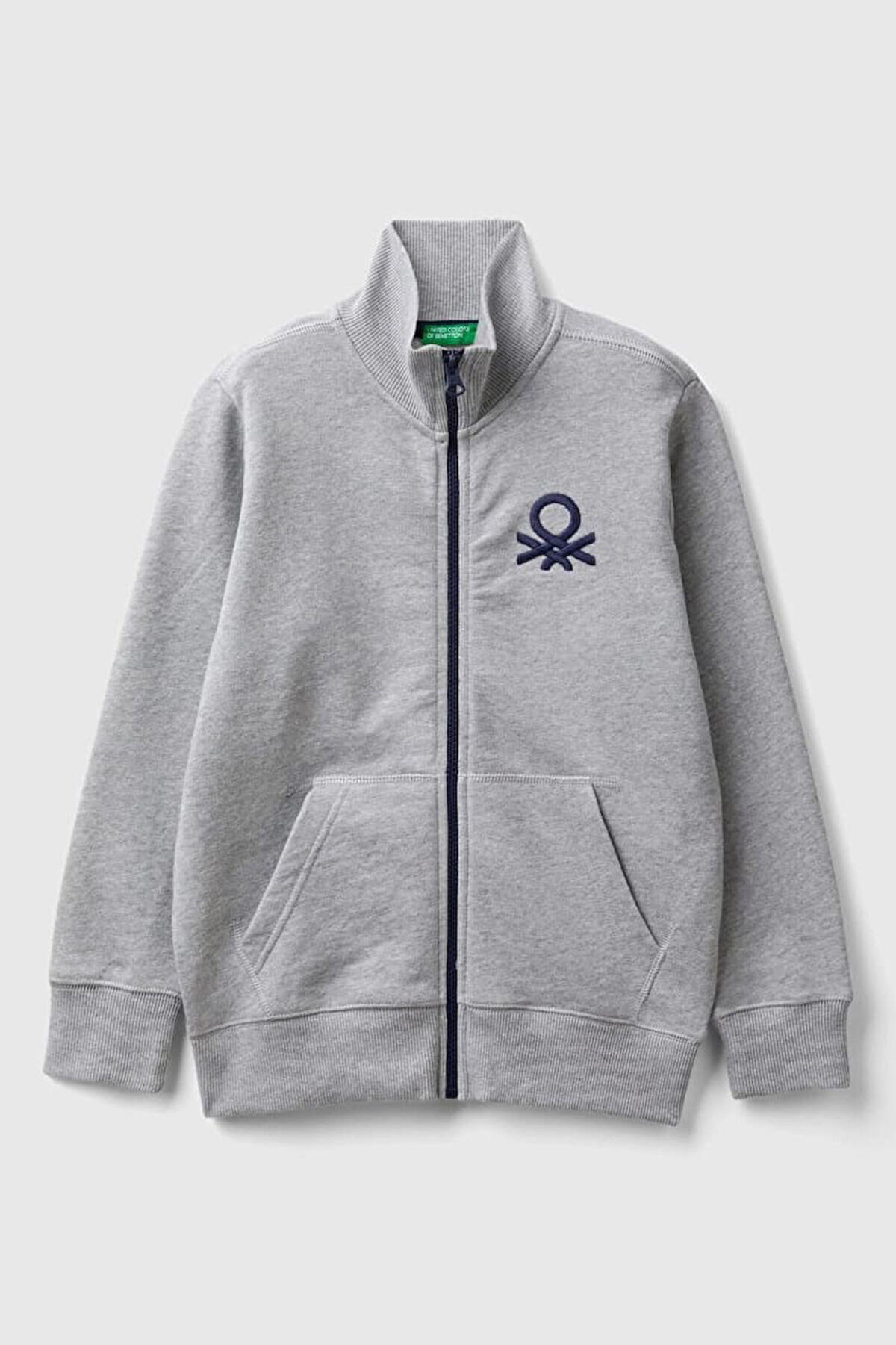 Benetton Sweatshirt Erkek Çocuk 3J68C501B Gri Melanj