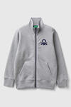 Benetton Sweatshirt Erkek Çocuk 3J68C501B Gri Melanj