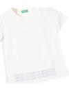 Benetton Tişört Kız Çocuk BNT-G21286 Beyaz