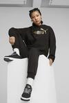 Puma Hoodie Fl Ess+ Metallic Logo 849958_41 Siyah