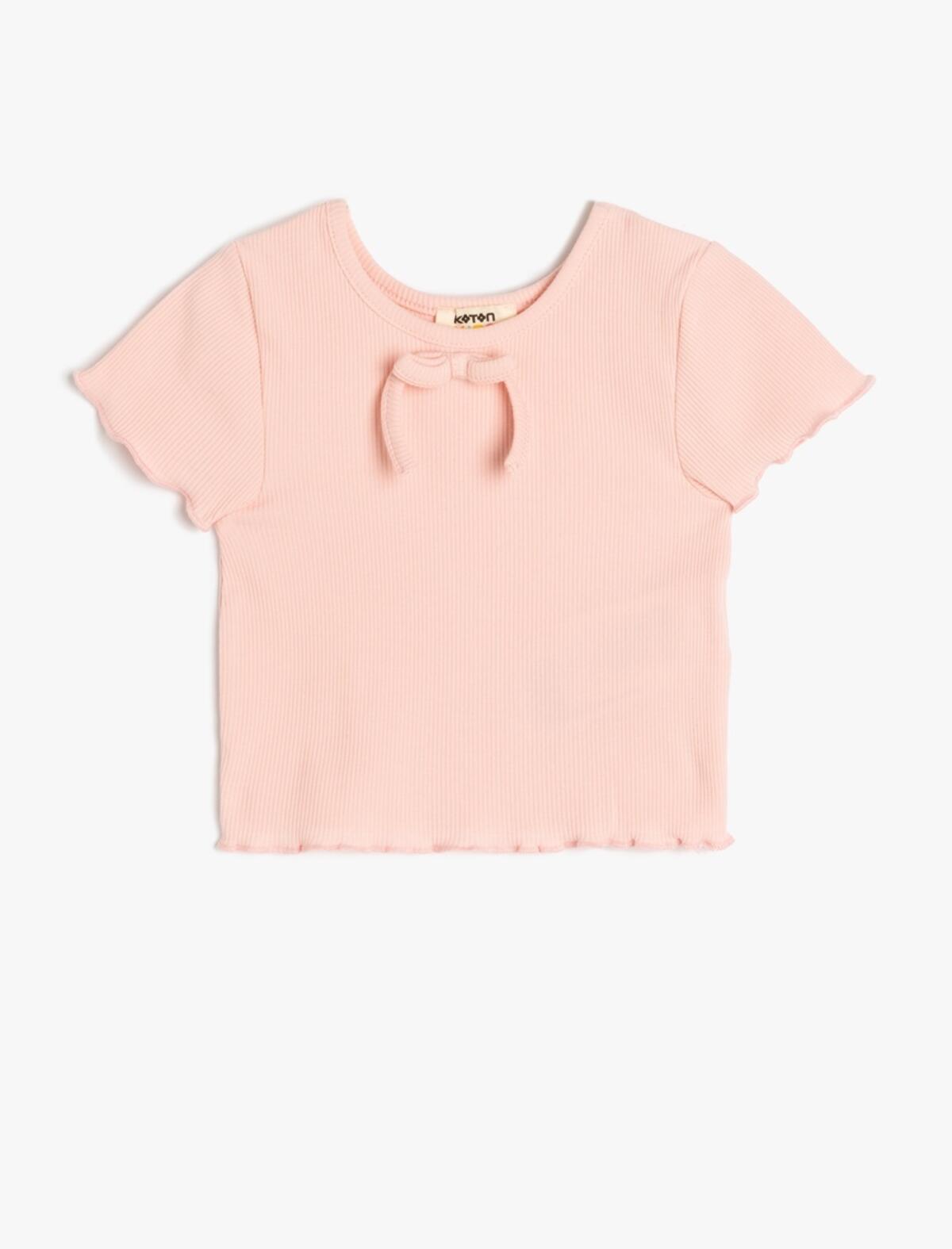 Koton Tişört Kız Çocuk 5SKG10079AK Pembe