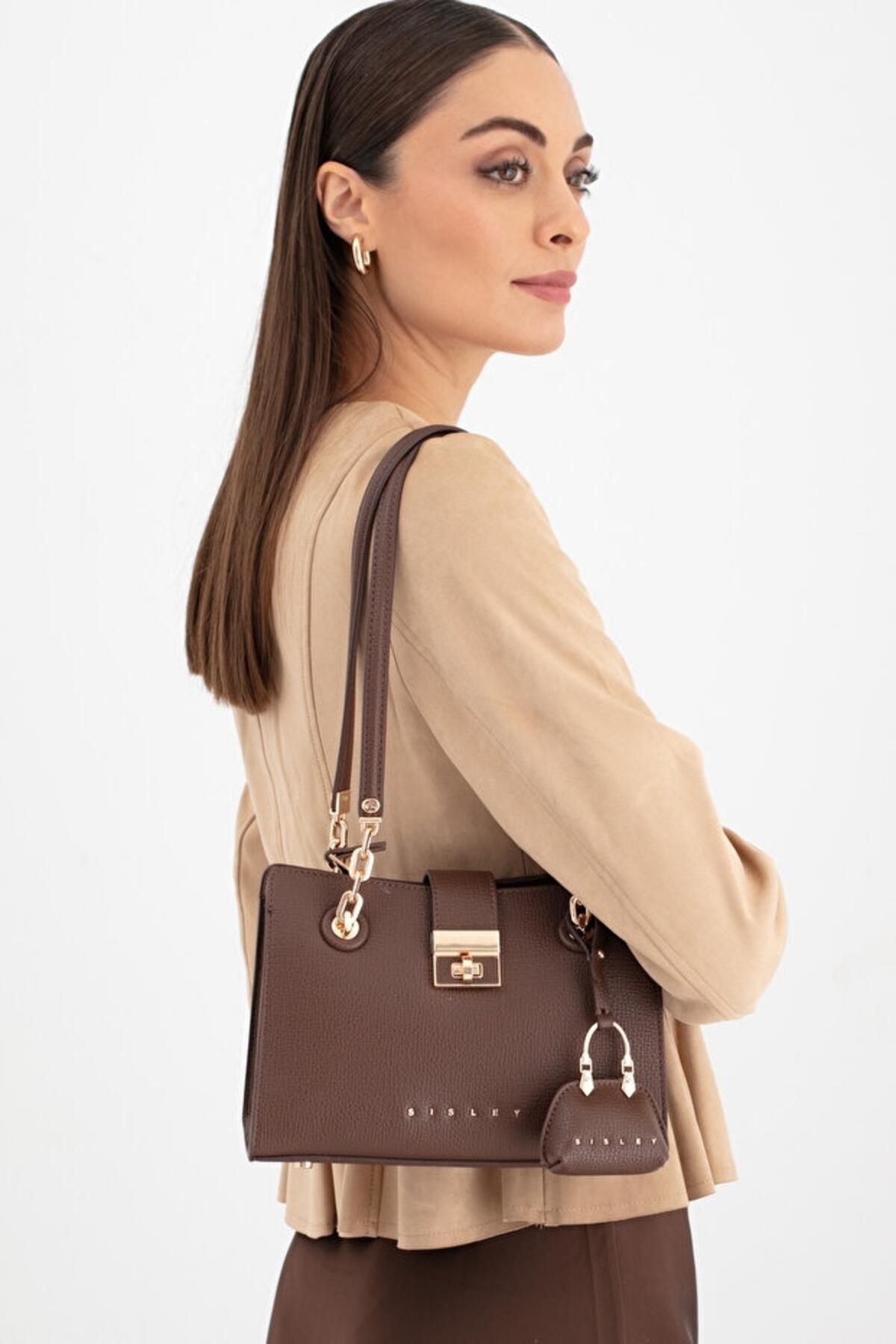 Sisley Kadın Kol Çantası SLY_269 Kahve
