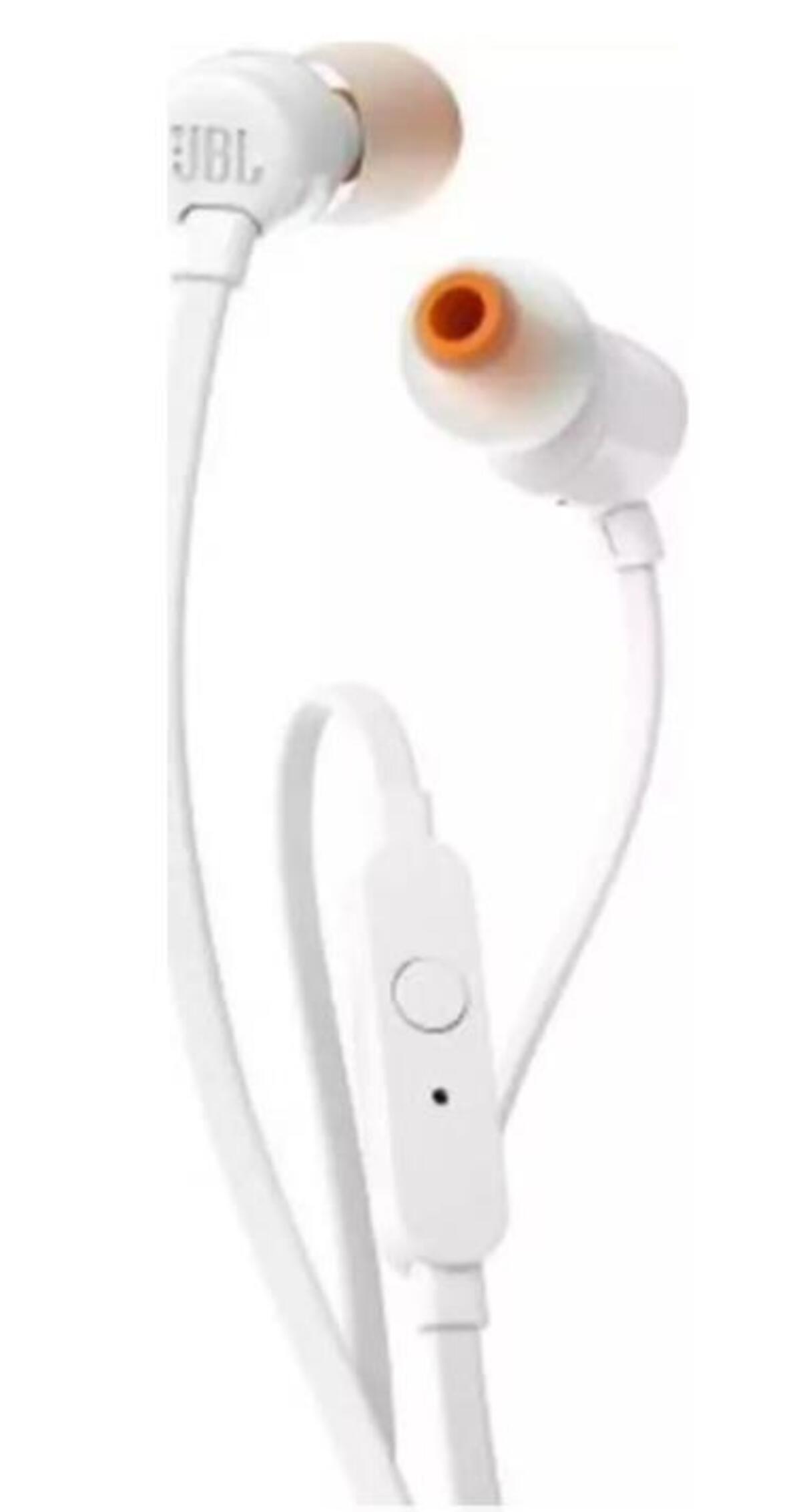 Jbl Kulaklık Kablolu Kulak İçi T110 Beyaz