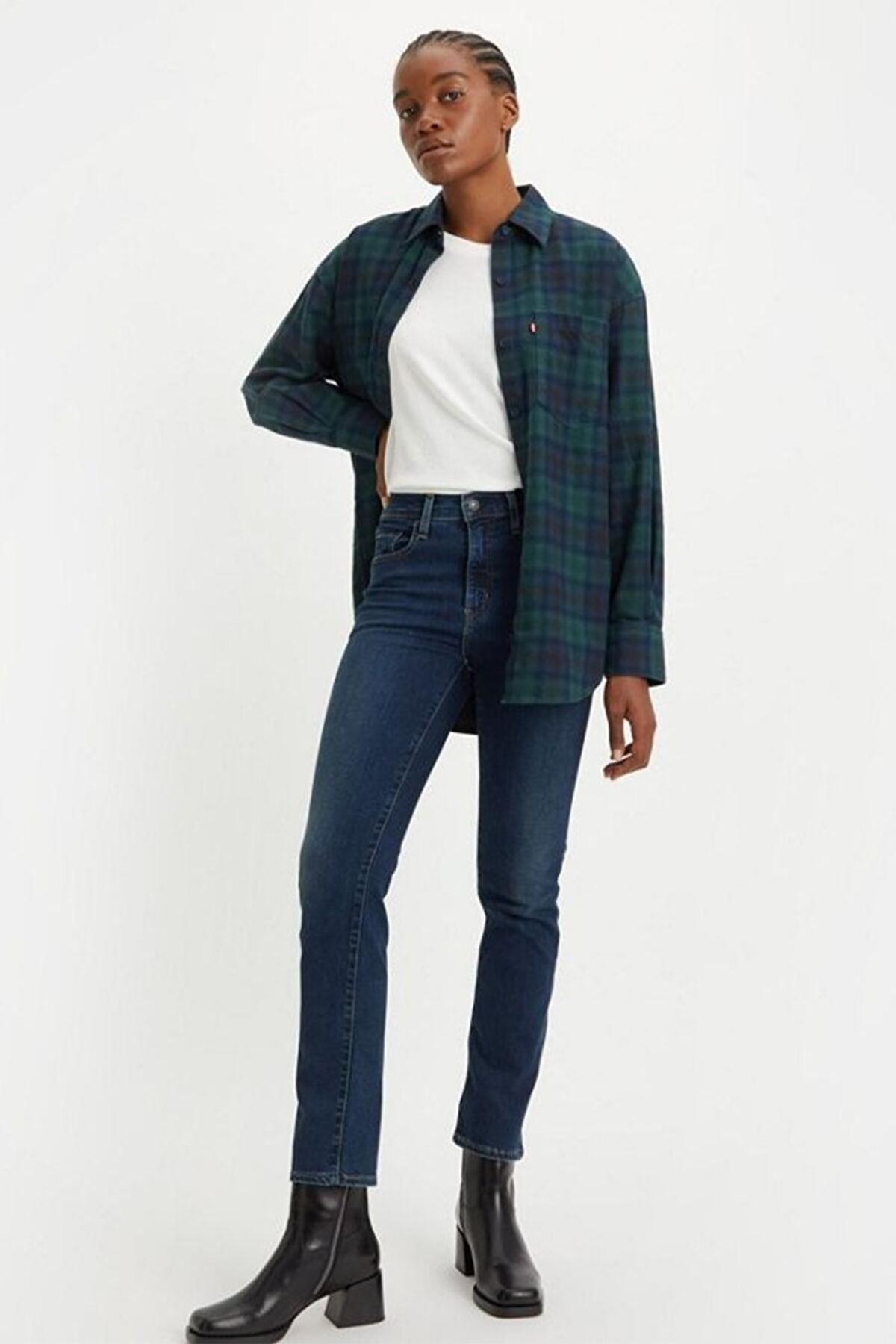 Levis Pantolon 724 High Rise 18883-0208 Lacivert