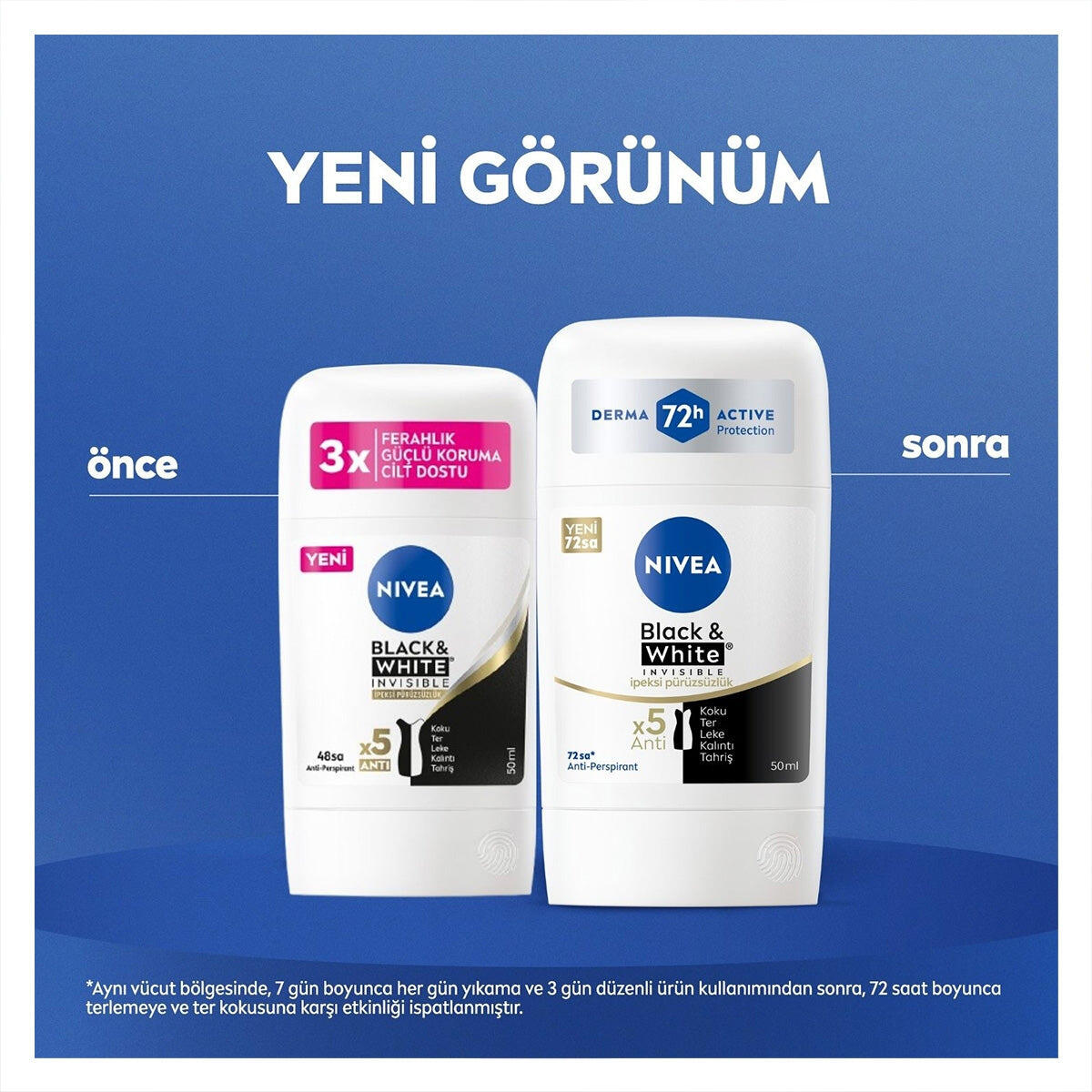 Nivea Kadın Stick Black&White İpeksi Pürüzsüzlük 50Ml