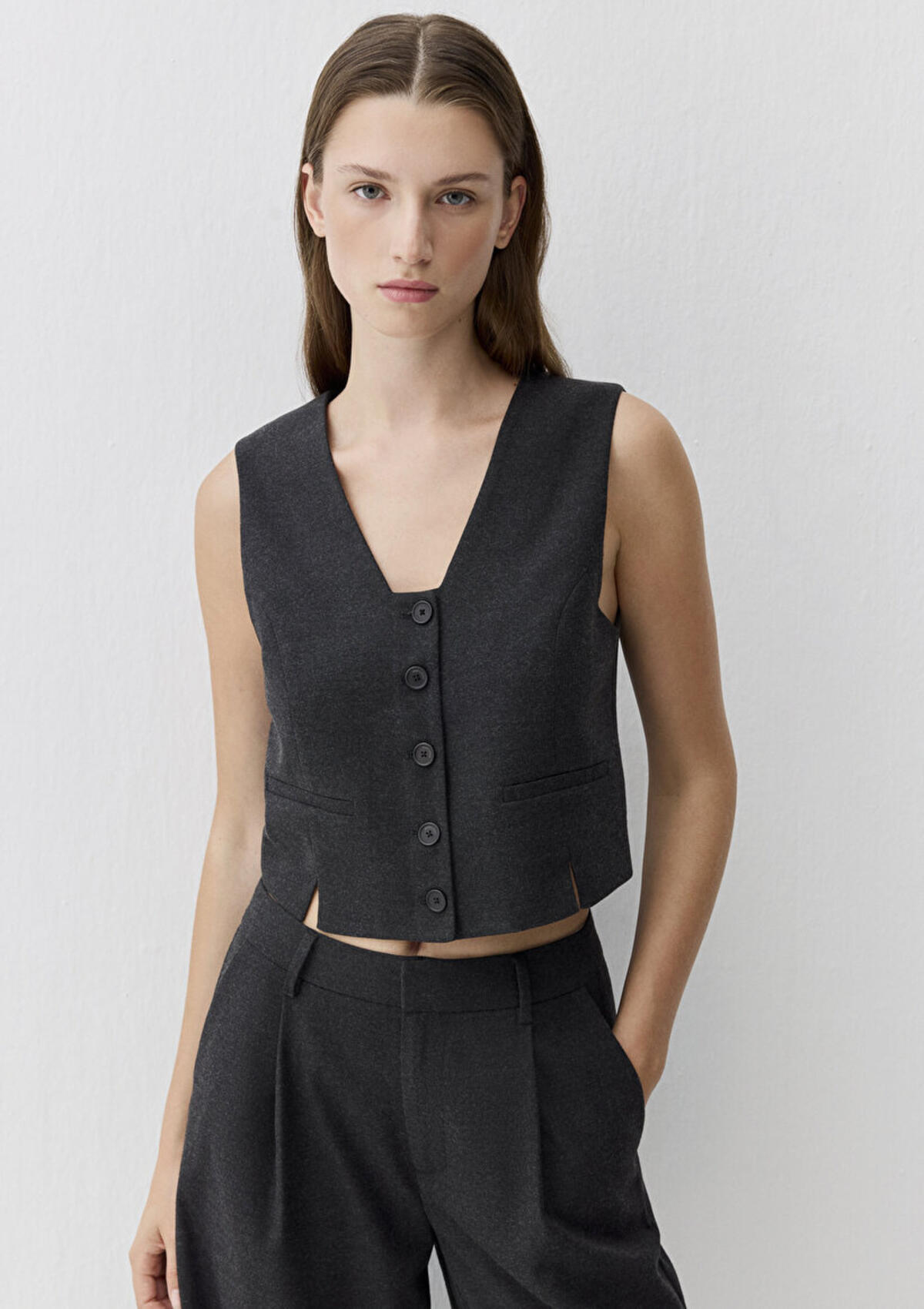 Mavi Yelek M1110796-87829 Antrasit Melanj