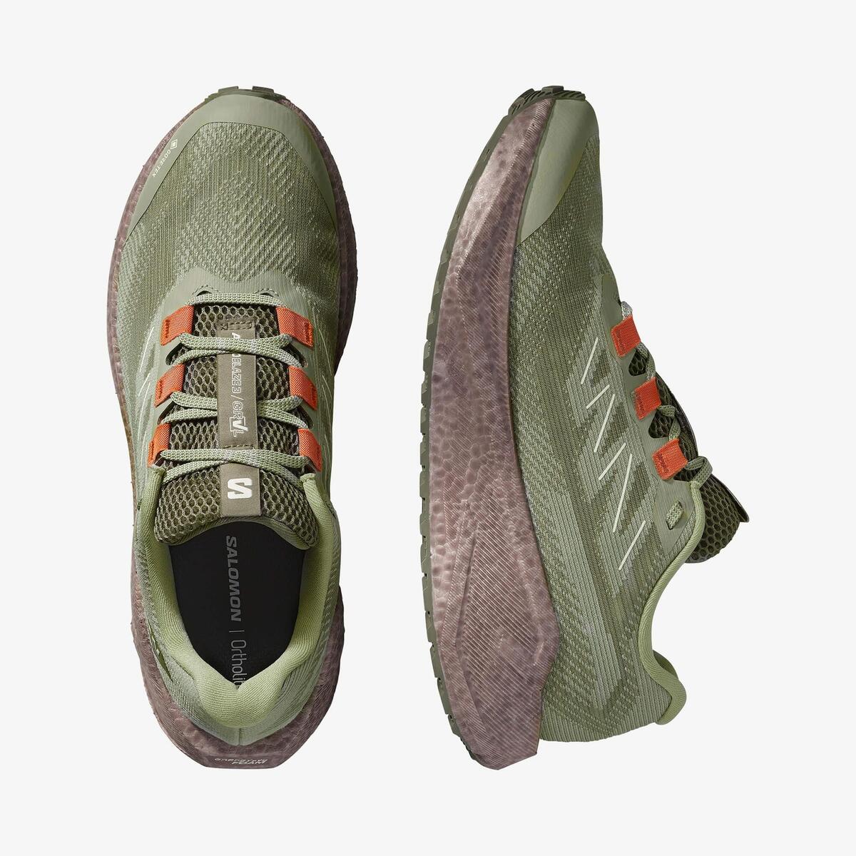 Salomon Aero Blaze 3 Grvl Gore-Tex L47978500 Yeşil/Kahve/Kiremit