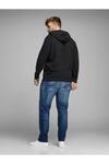Jack&Jones Sweatshirt 12163777 Siyah EU4XL US2XL