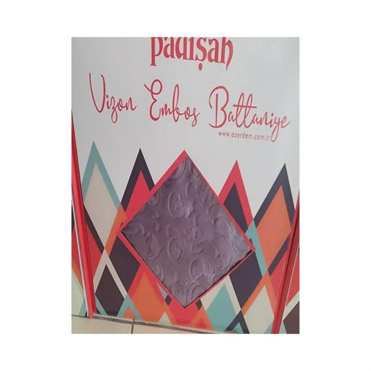 Padişah Battaniye Çk Embos Kutulu Bej