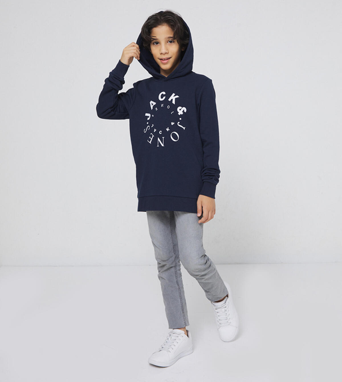 Jack&Jones Junior Sweatshirt Erkek Çocuk 12243441 Lacivert