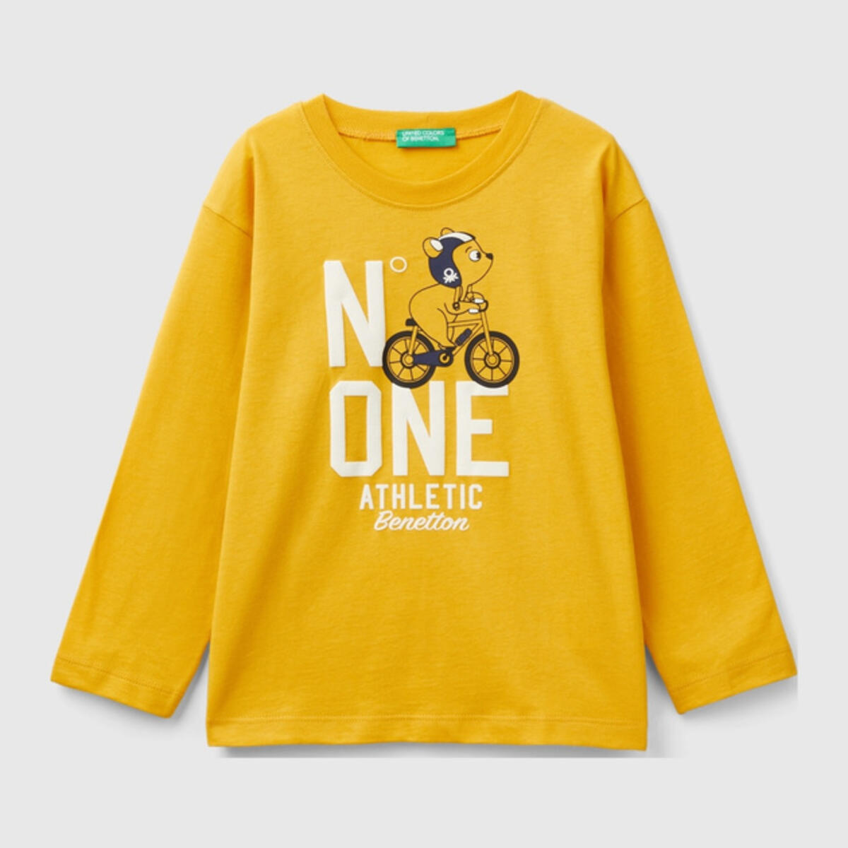 Benetton Uzun Tişört Erkek Bebek 3I1XG10FL Sarı