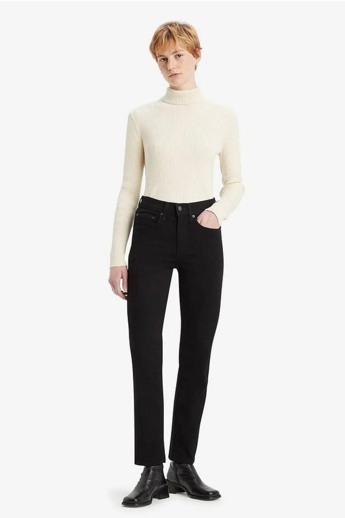 Levis Pantolon 724 High Rise Straight A7744-0010 Siyah