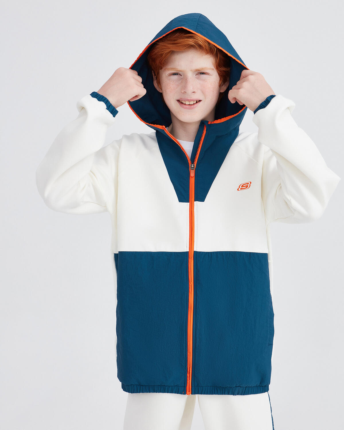 Skechers B 2Xı-Lock Half Zip Sweatshirt Sk232078-102 Kırık Beyaz