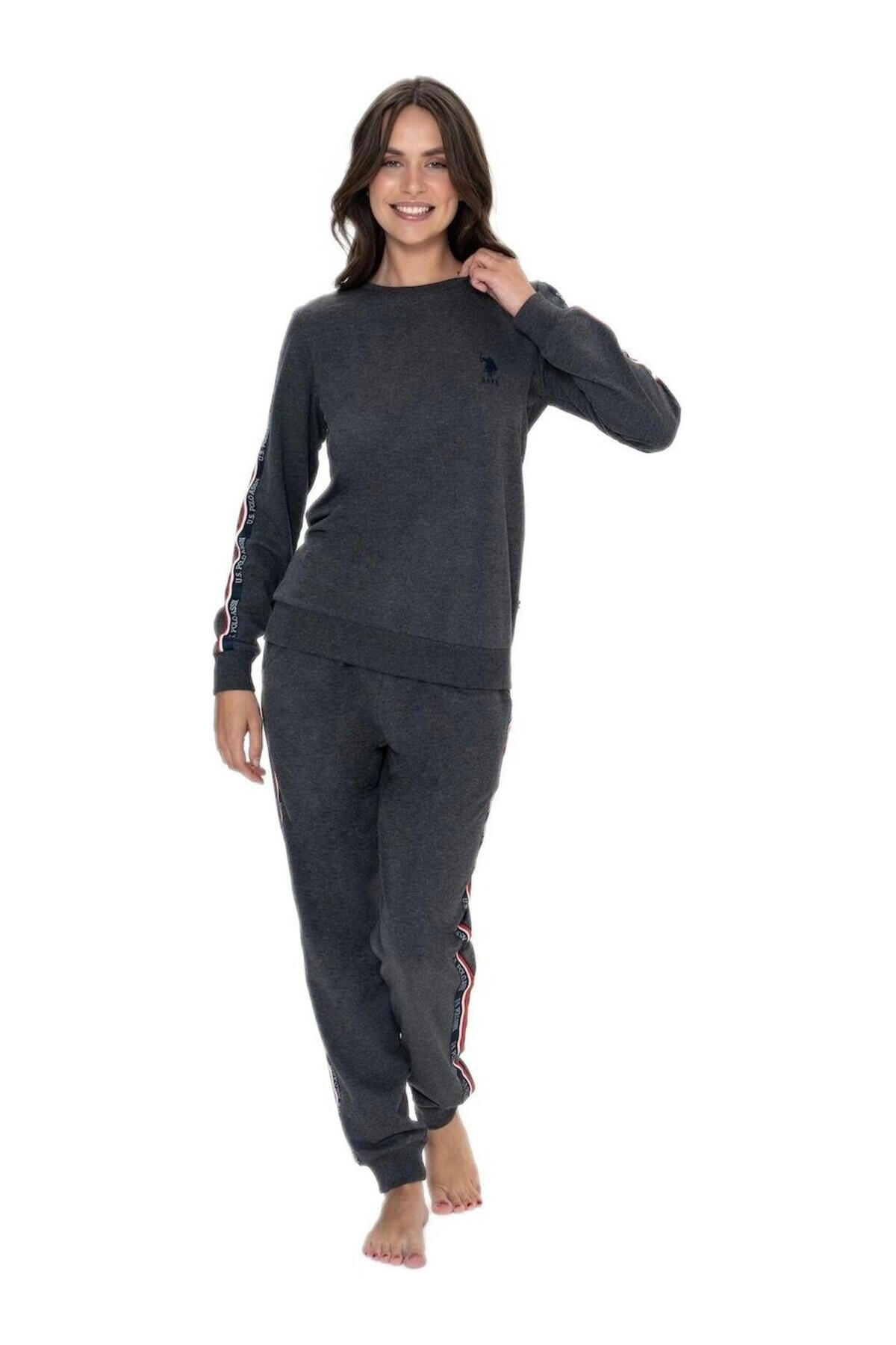 U.S Polo Assn. Pijama Takımı 20113 Antrasit Melanj
