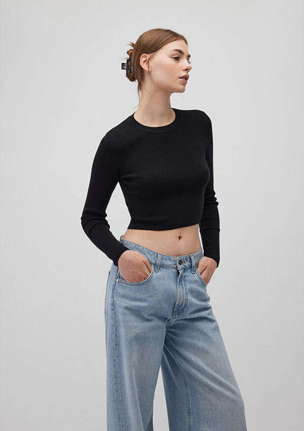 Mavi Kazak M1710474-900 Siyah