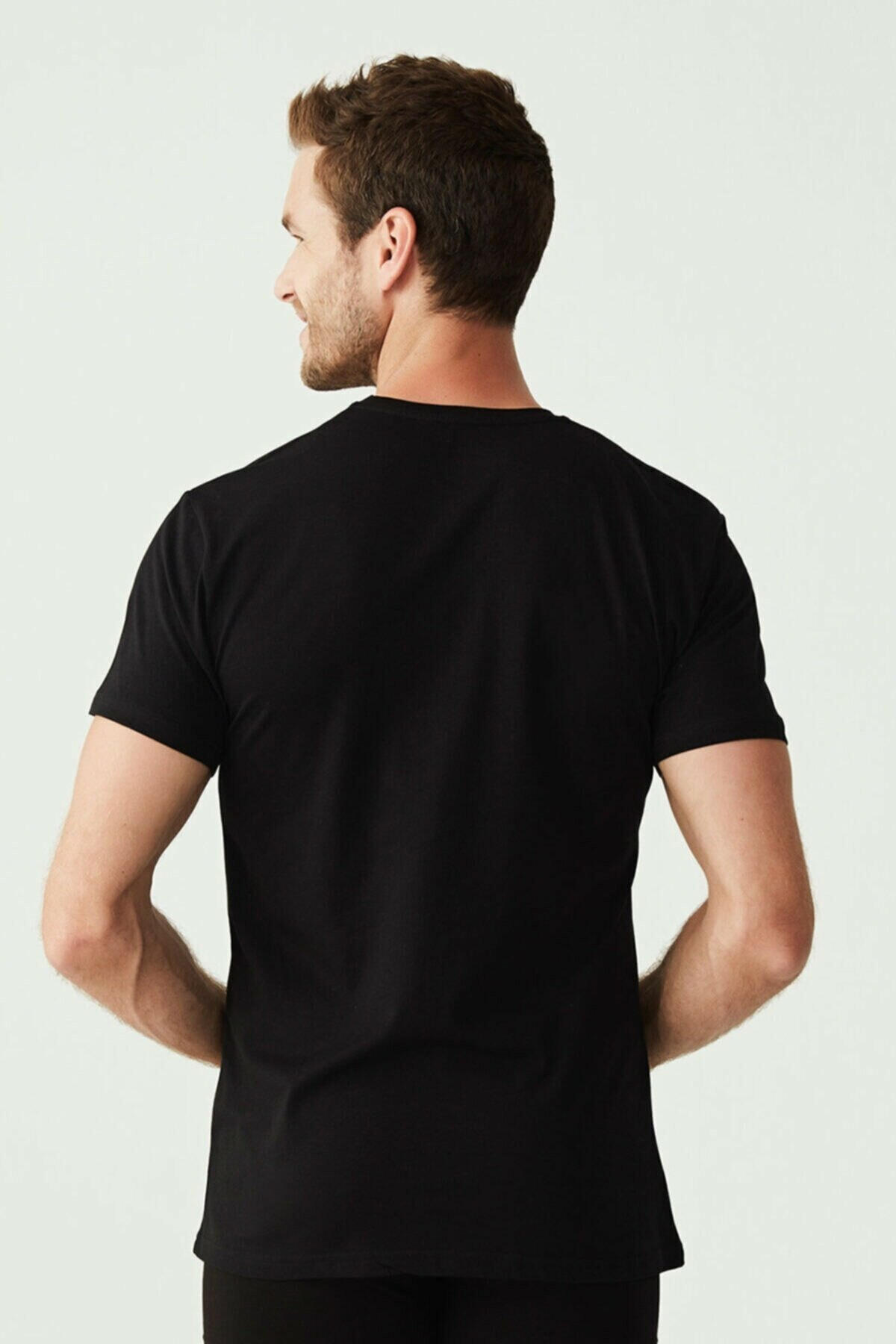 U.S Polo Assn. Erkek Tişört 2Li 80197 Siyah
