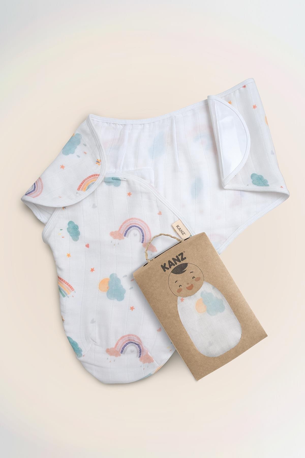 Kanz Müslin Kundak (Knz-014) Sweet Rainbow