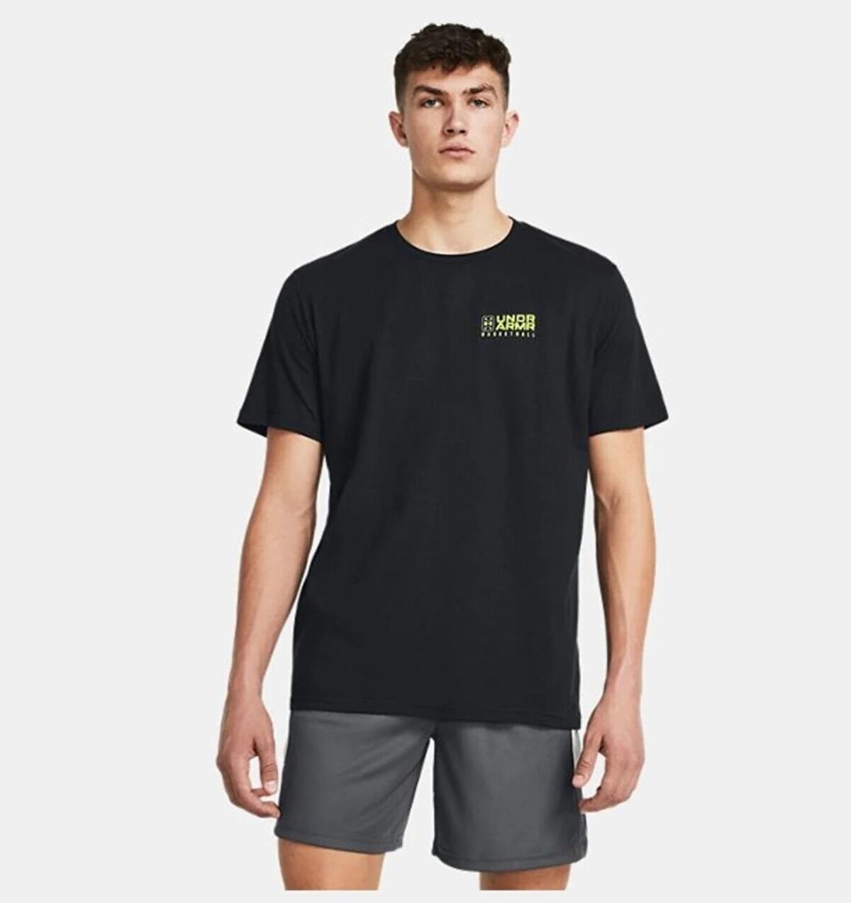 Under Armour Ua Bball Logo Court Ss 1382850-001 Siyah