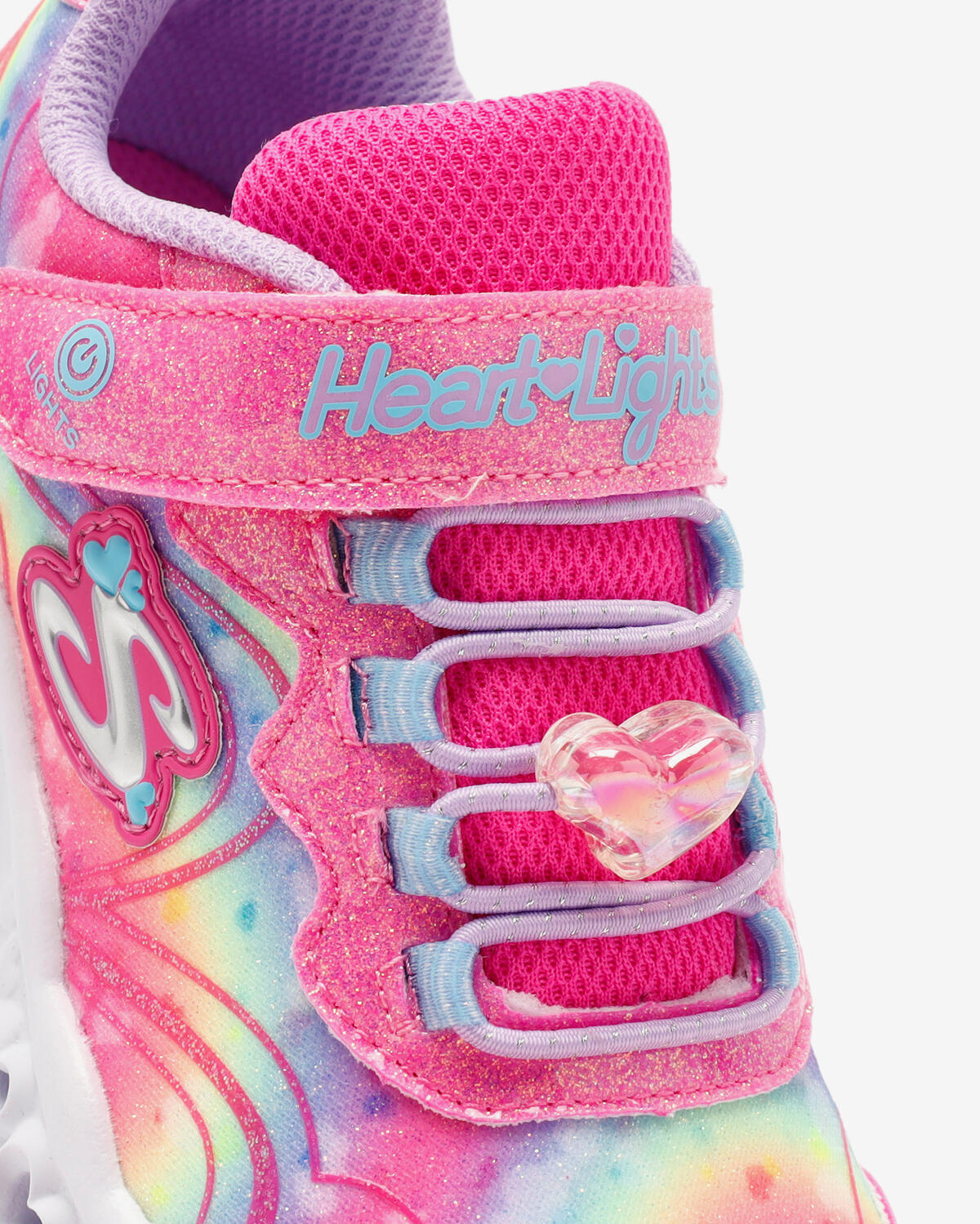 Skechers Flutter Heart Lights-Groovy Swirl Tqhp 303253 Pembe
