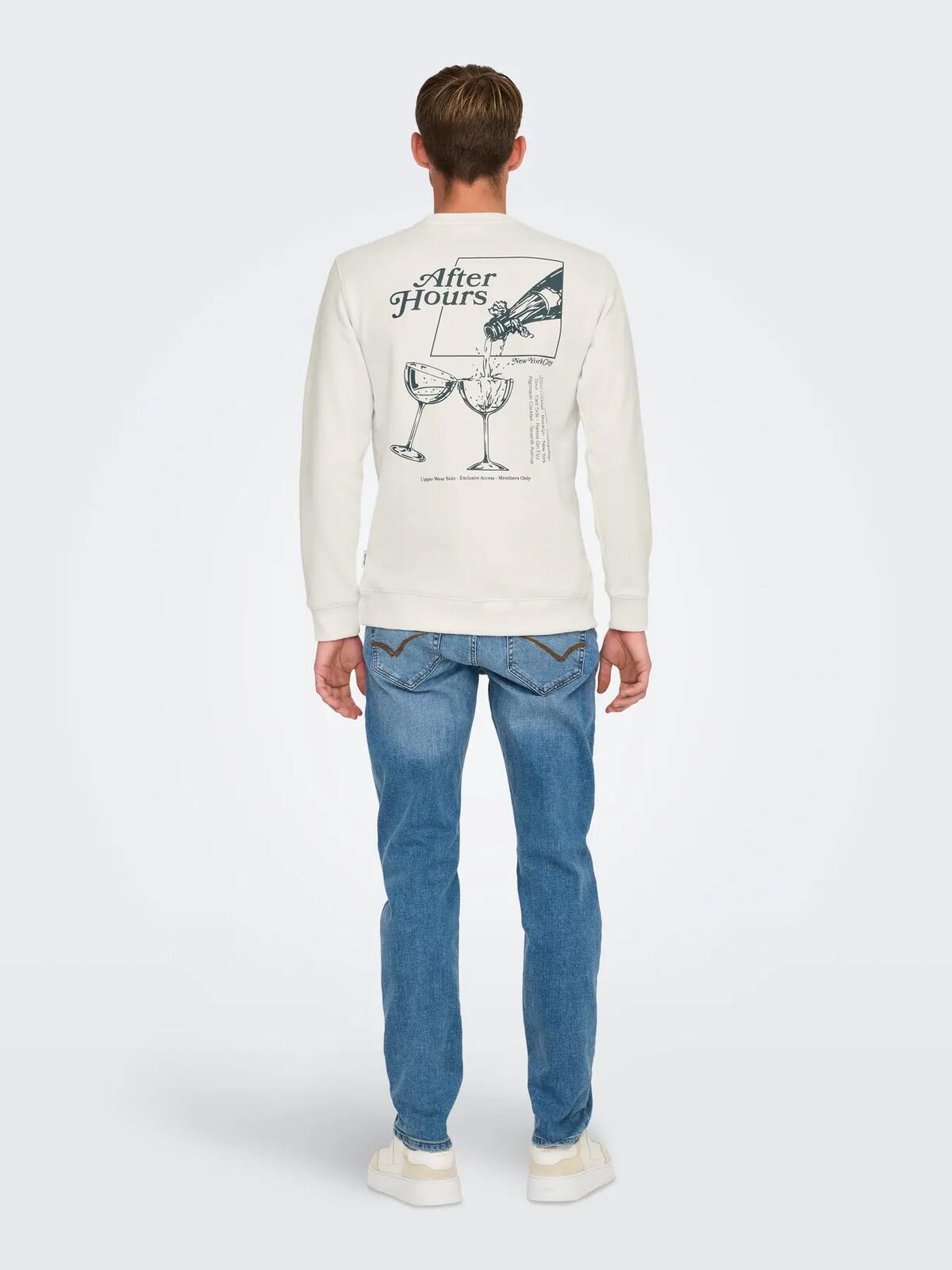 Only&Sons Sweatshirt 22032287 Beyaz