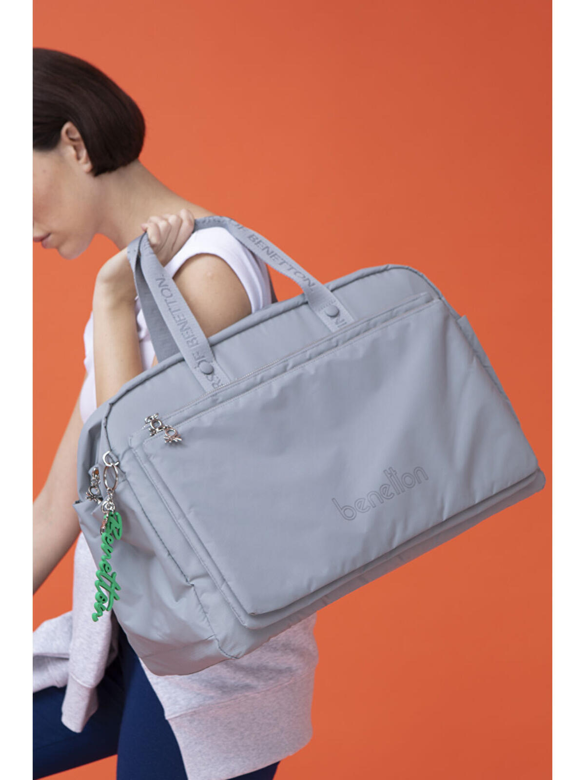 United Colors Of Benetton Seyahat Çantası BNT_1466 Gri