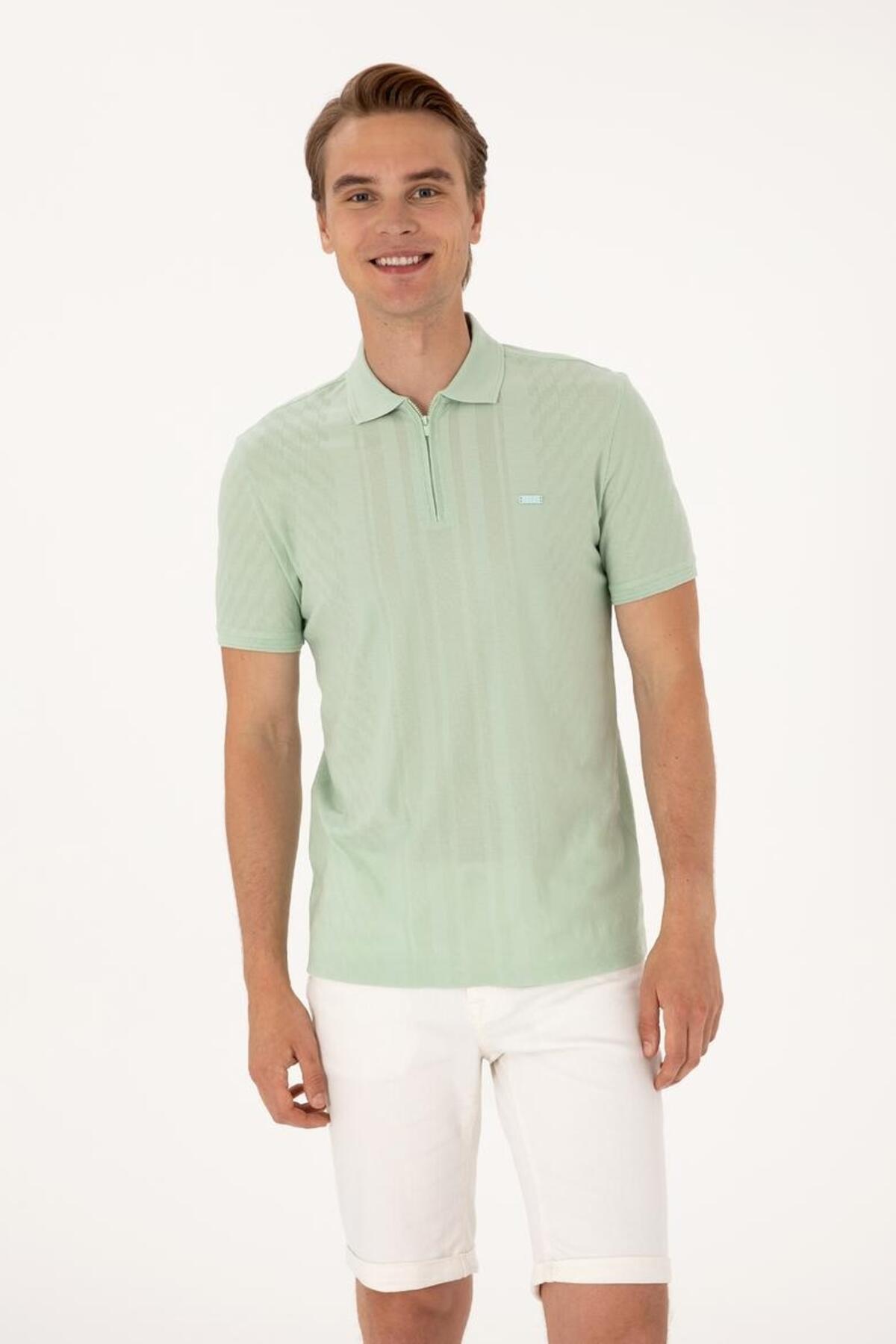U.S Polo Assn. Tişört 2112318 G081SZ011 Su Yeşili