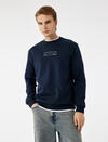 Koton Sweatshirt 6WAM70038MK Lacivert Koton Sweatshirt 6WAM70038MK Lacivert