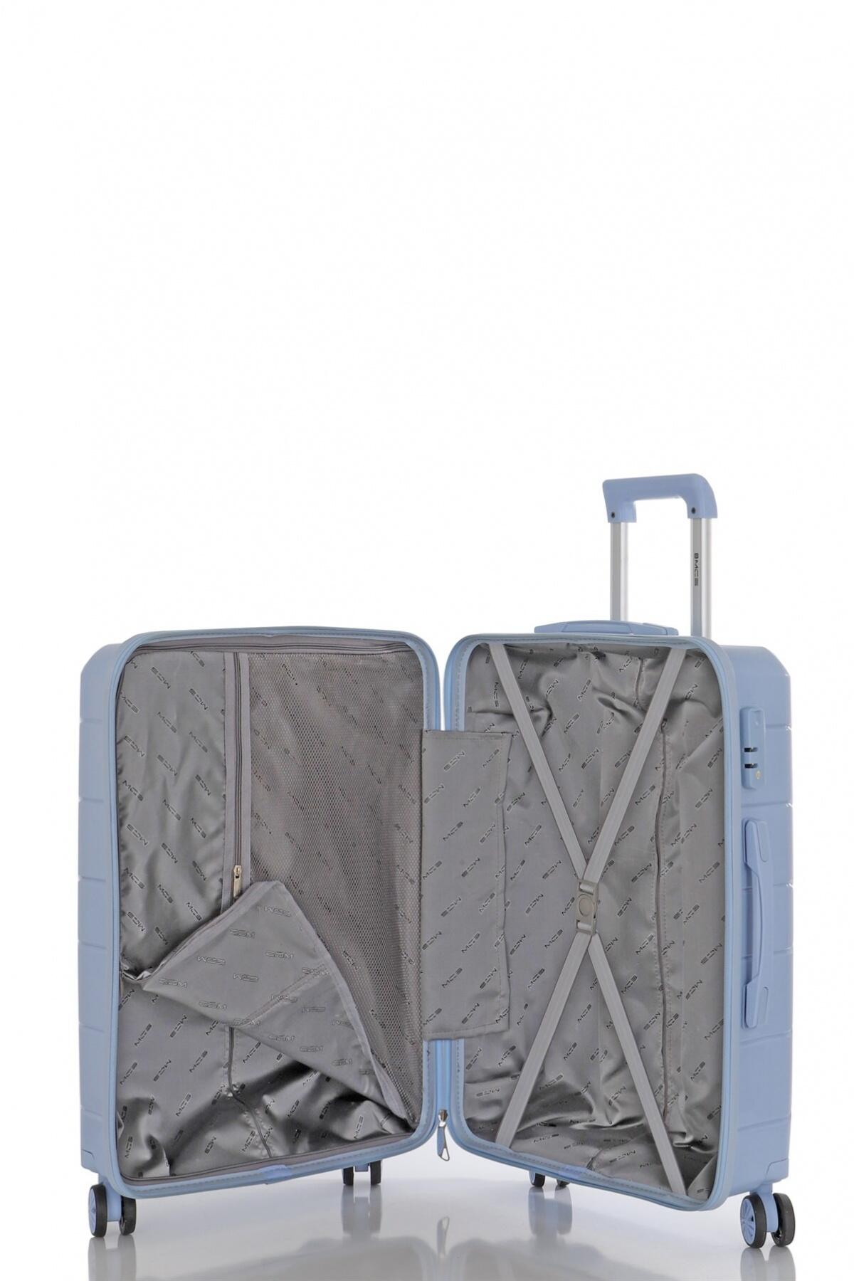 Mçs Pp Valiz V366 Sky Blue Orta Boy