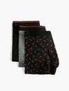 Koton Boxer 4WLM90018MK Siyah Desenli XL
