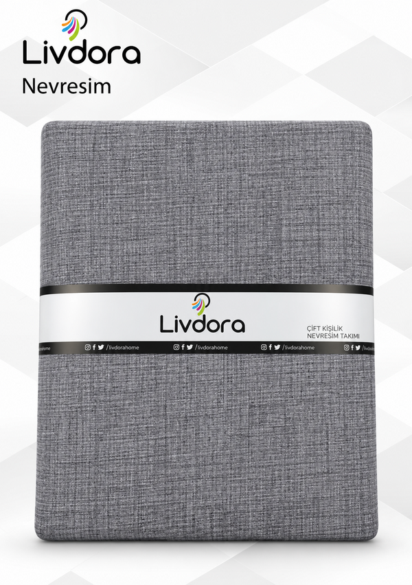 Livdora Nevresim Clean Çk Gri