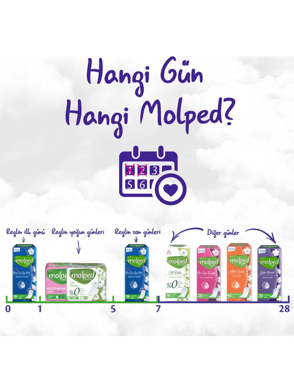Molped Günlük Ped İlk&Son Gün 16Lı