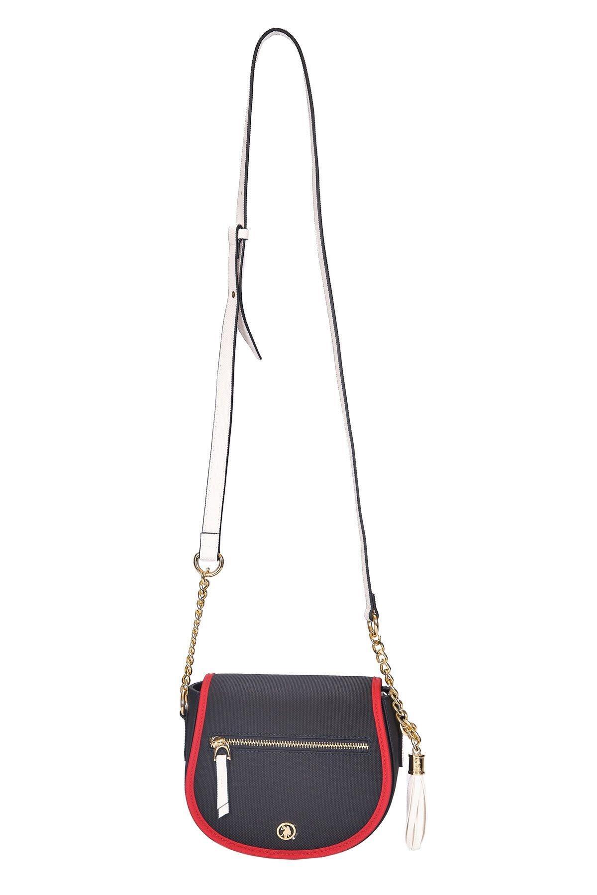 U.S. Polo Assn. Çapraz Çanta US24287 Lacivert-Kırmızı-Beyaz