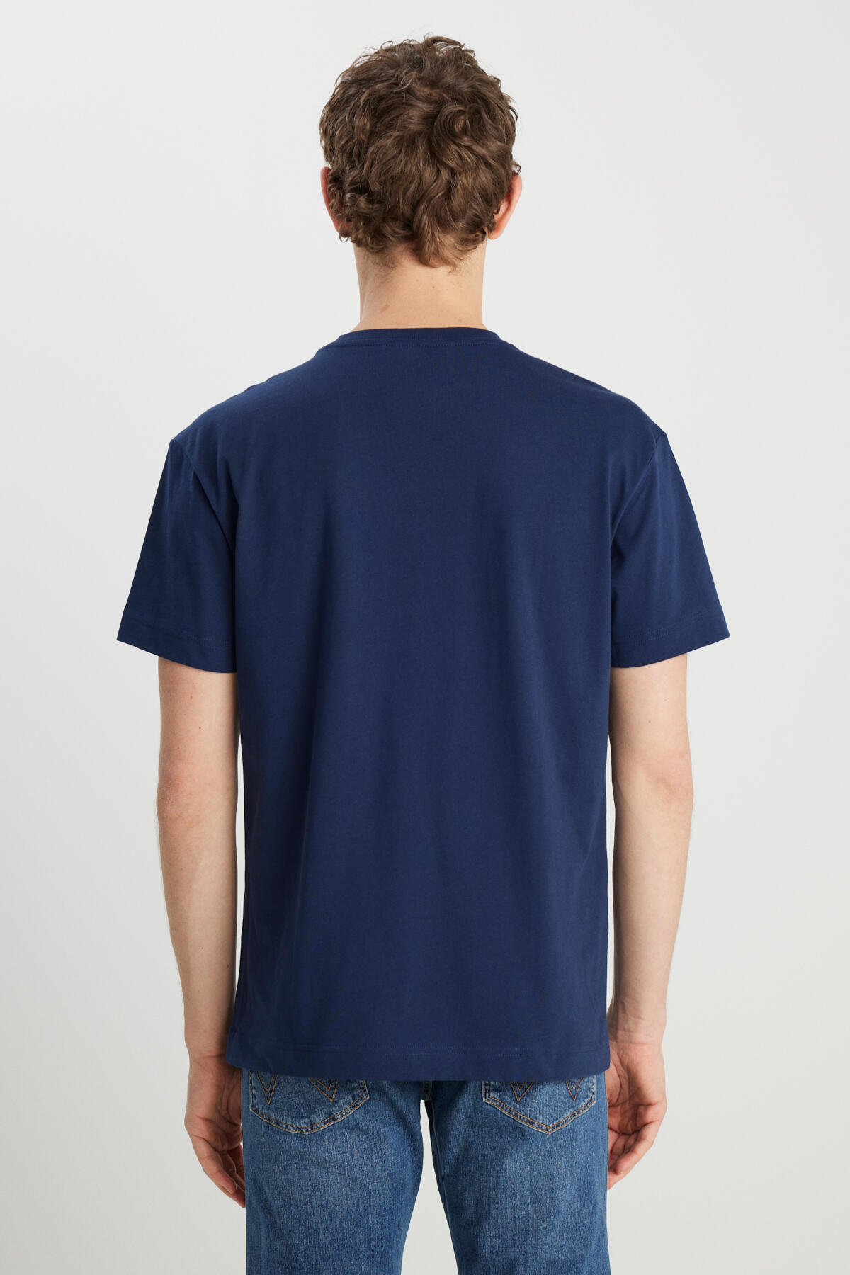 Wrangler Erkek Tişört MW7NM203877W72 Lacivert