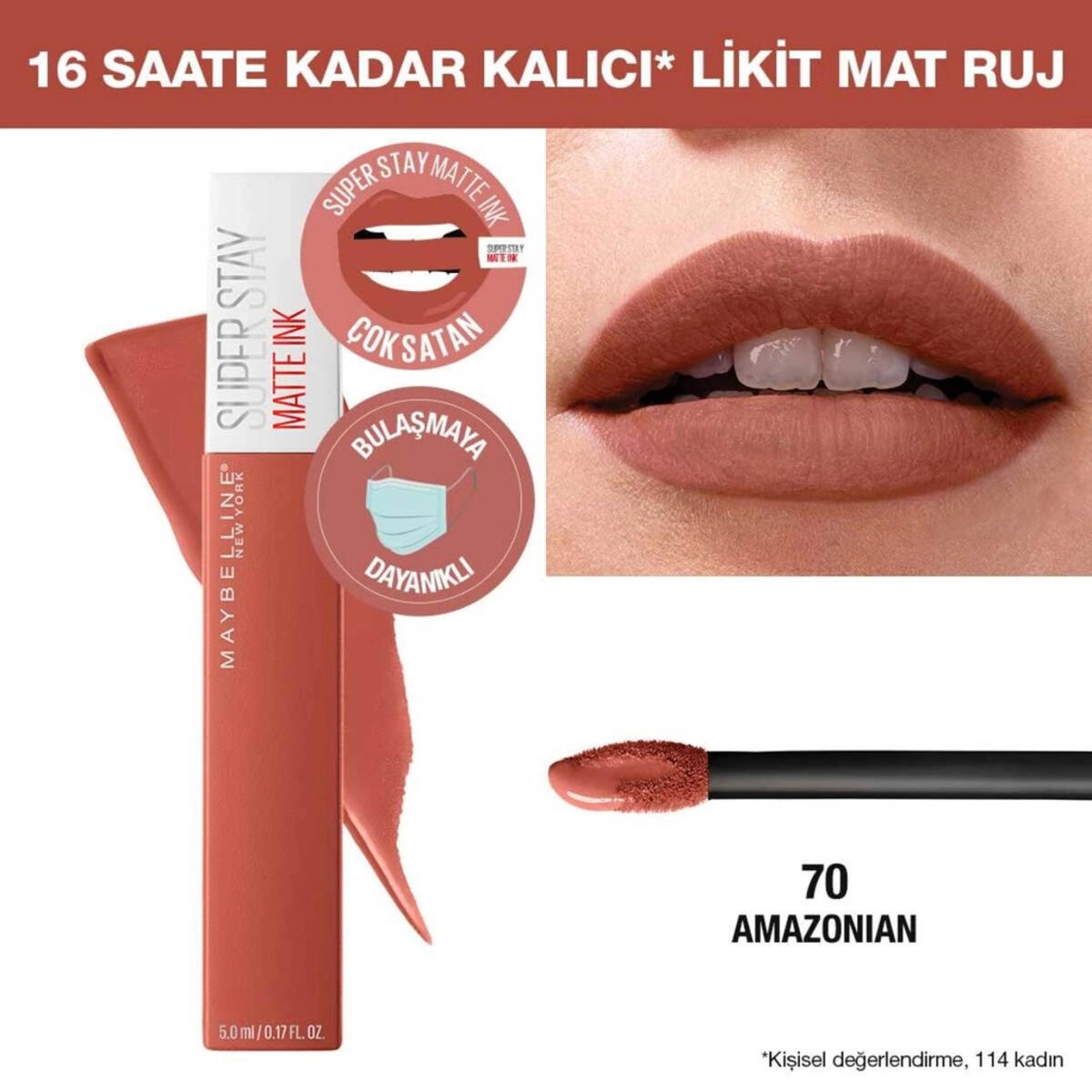 Maybelline Ruj Super Stay Matte İnk No:70