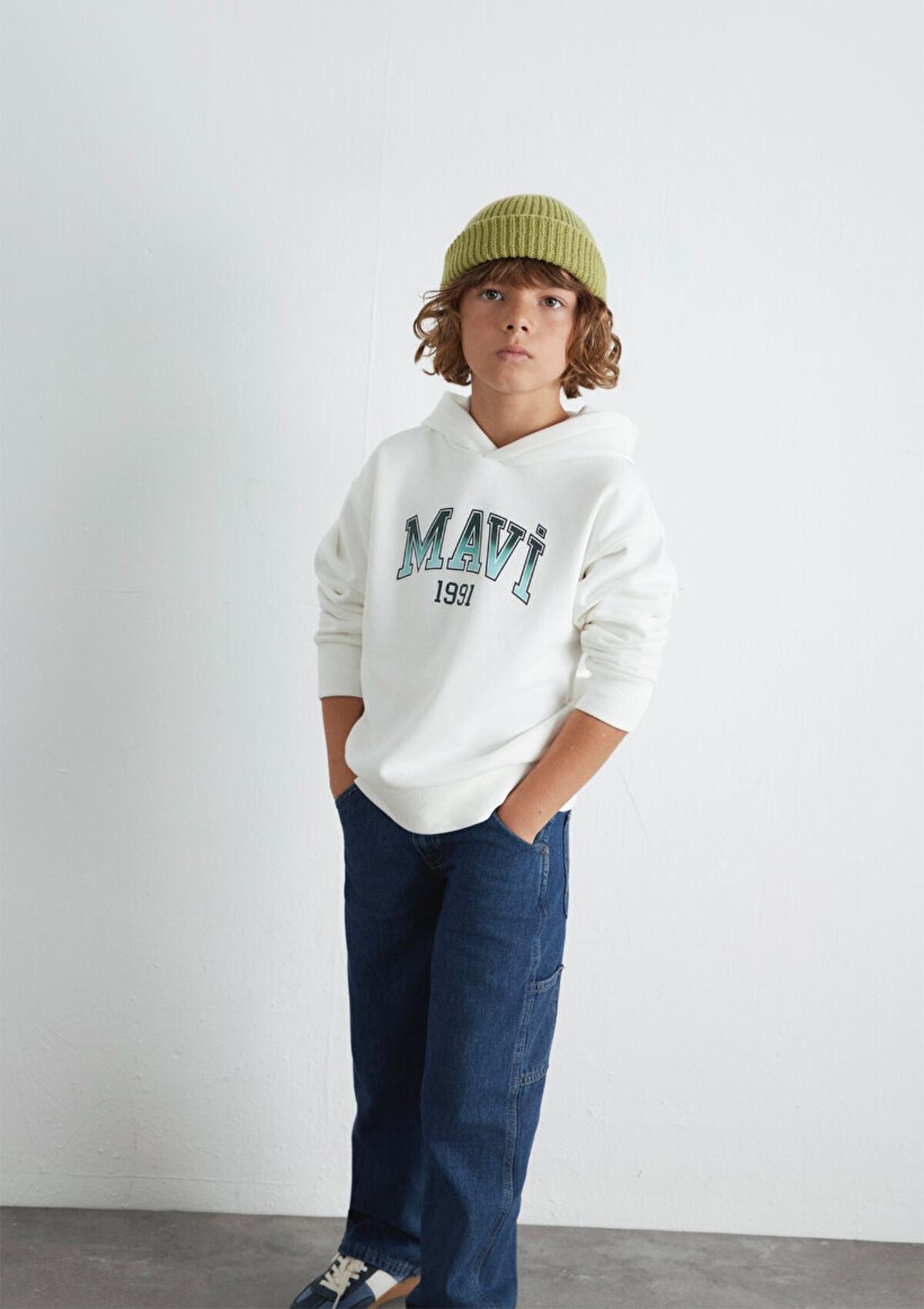 Mavi Sweatshirt Erkek Çocuk M6S10167-70057 Ekru