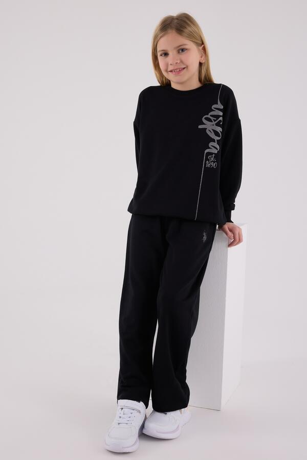 U.S Polo Assn. Eşofman Takımı Kız Çocuk US2304-G Siyah