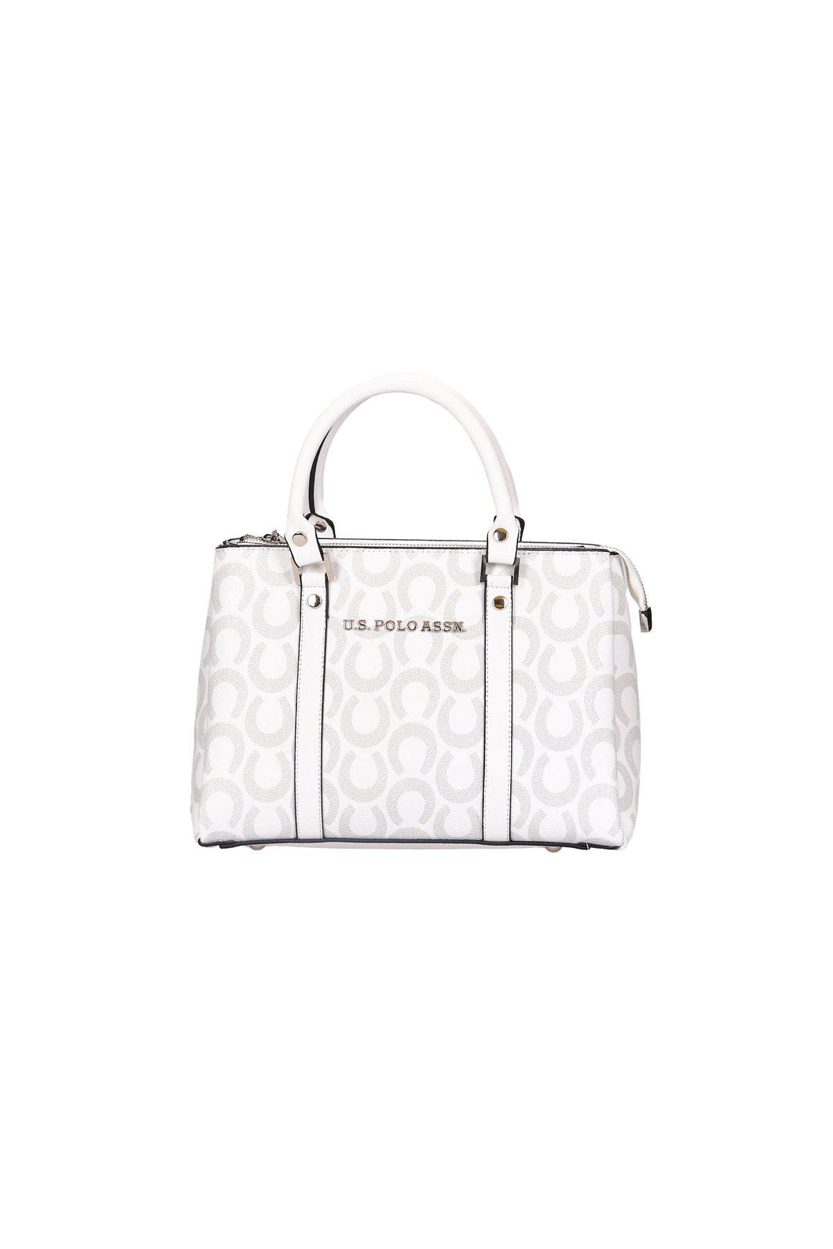 U.S. Polo Assn. Omuz Çanta US24205 Beyaz-Gri