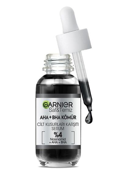 Garnier Serum Cilt Kusurları Karşıtı AHA+BHA Kömür (Dy)