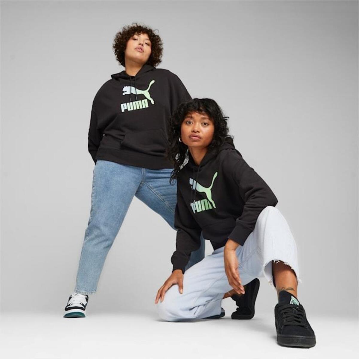 Puma Hoodie Classics Logo İnfill Tr 622747_01 Siyah