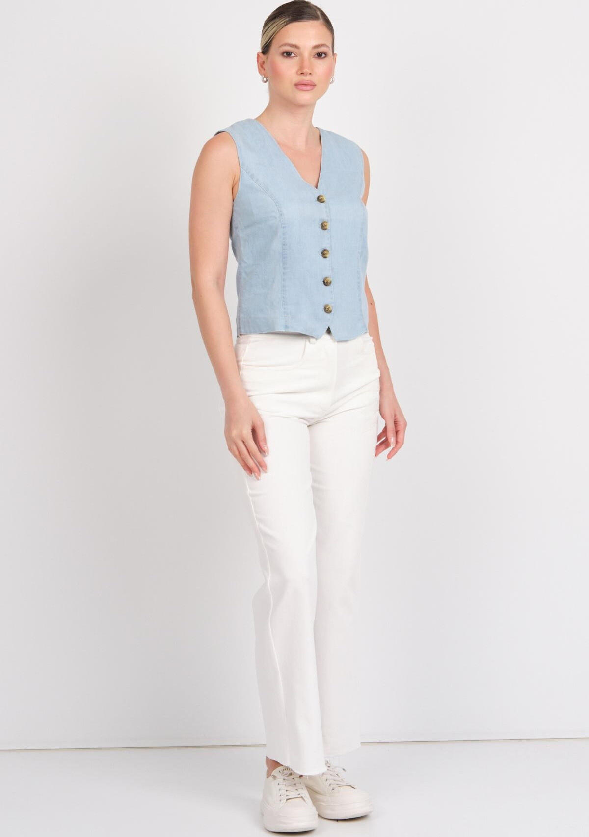 Only Bluz 15337941 Açık Mavi